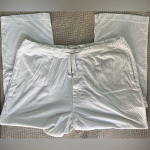 EUC ⚡️ Buck Mason Men’s XL Lounge Pants • 100% Cotton White Drawstring